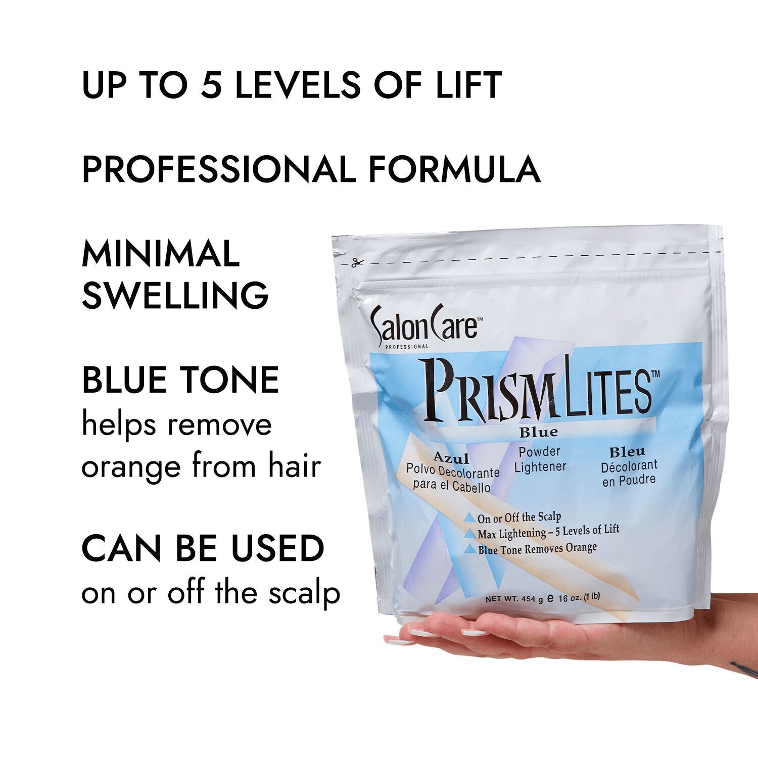 Prism Lites Blue Powder Lightener 1 lb by Salon Care Lightener