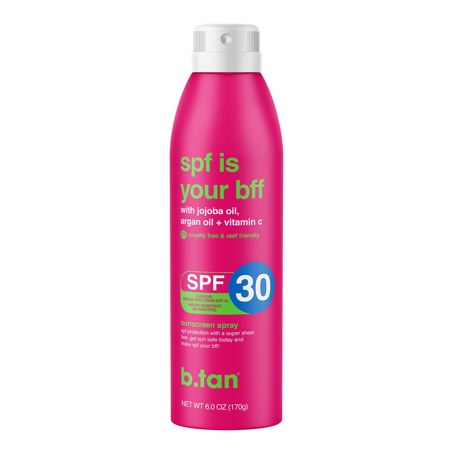 b.tan SPF Is Your BFF SPF 30 Sunscreen Spray Sally Beauty