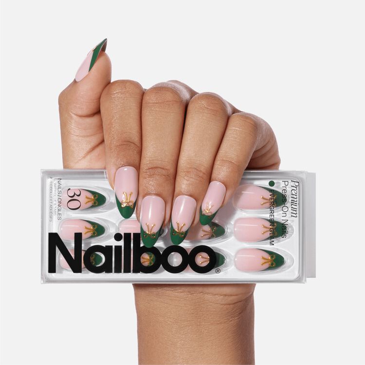 Evergreen Glam Premium Press On Nails