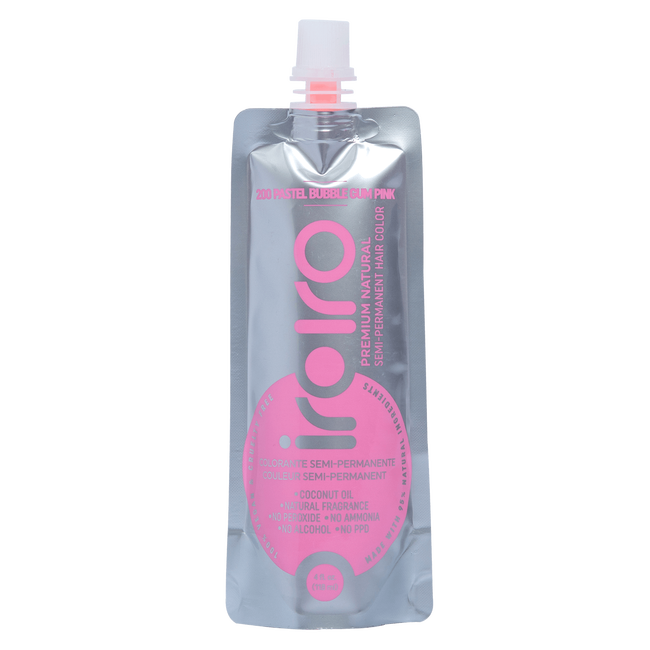 Goldwell becomegorgeous coloración frisyrer creativas iroiro 200 Bubble Gum Pink Premium Natural Semi Permanent Hair Color