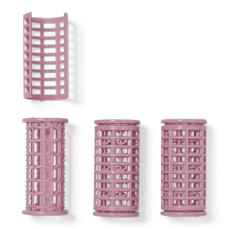 Bouffant Pink Snap-On Rollers 10 Count