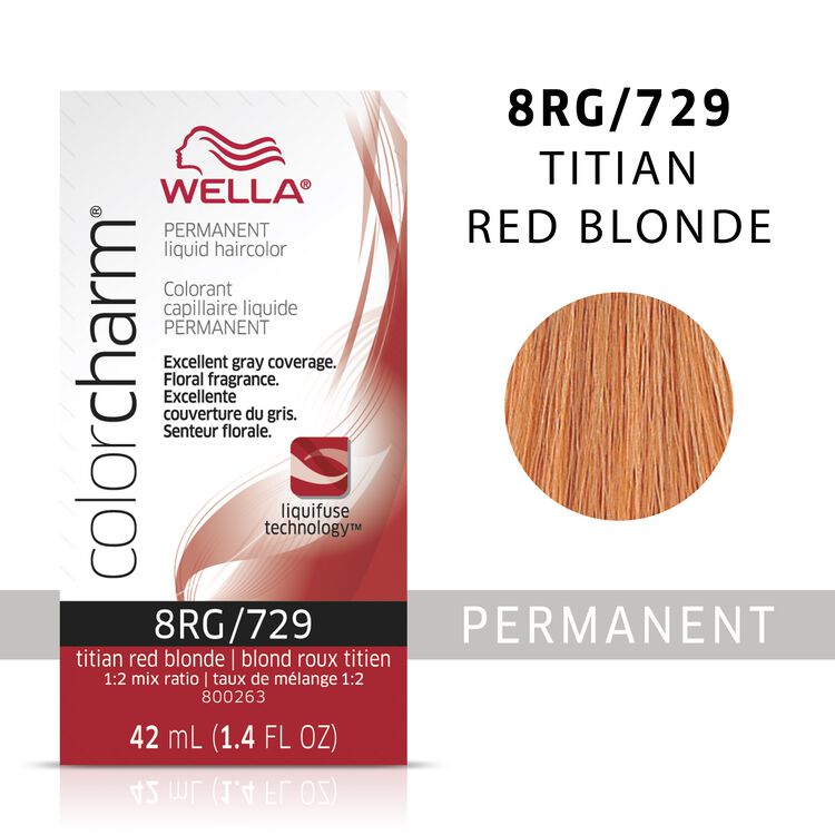 Titian Red Blonde Color Charm Liquid Permanent Hair Color