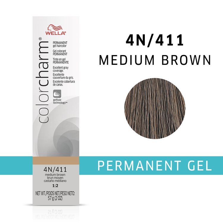 Medium Brown colorcharm Gel Permanent Hair Color