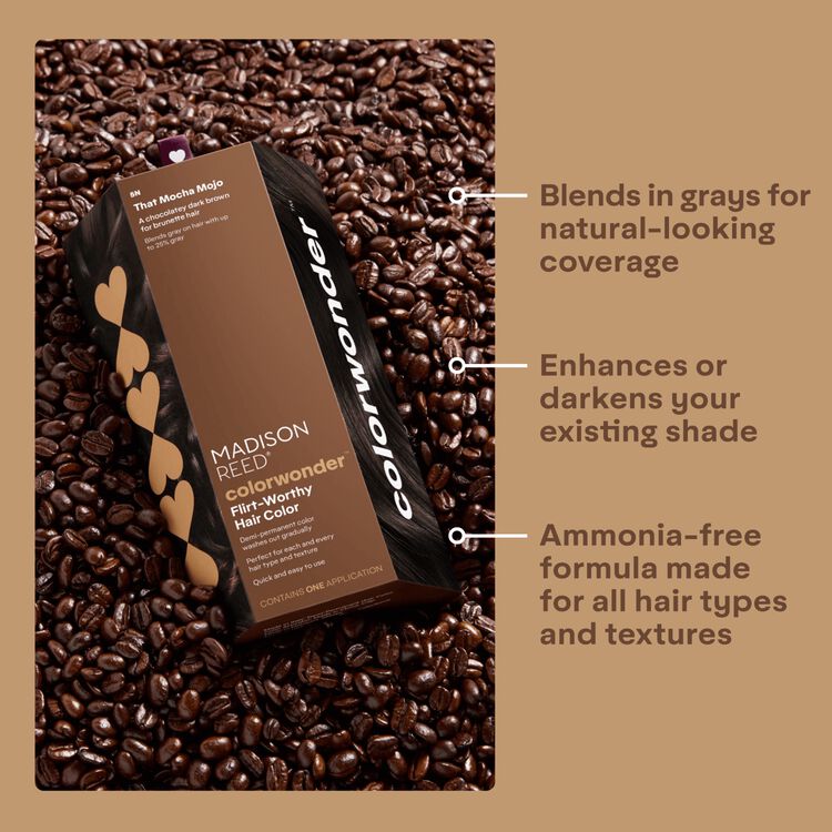 ColorWonder Demi-Permanent Hair Color Kit 5N That Mocha Mojo