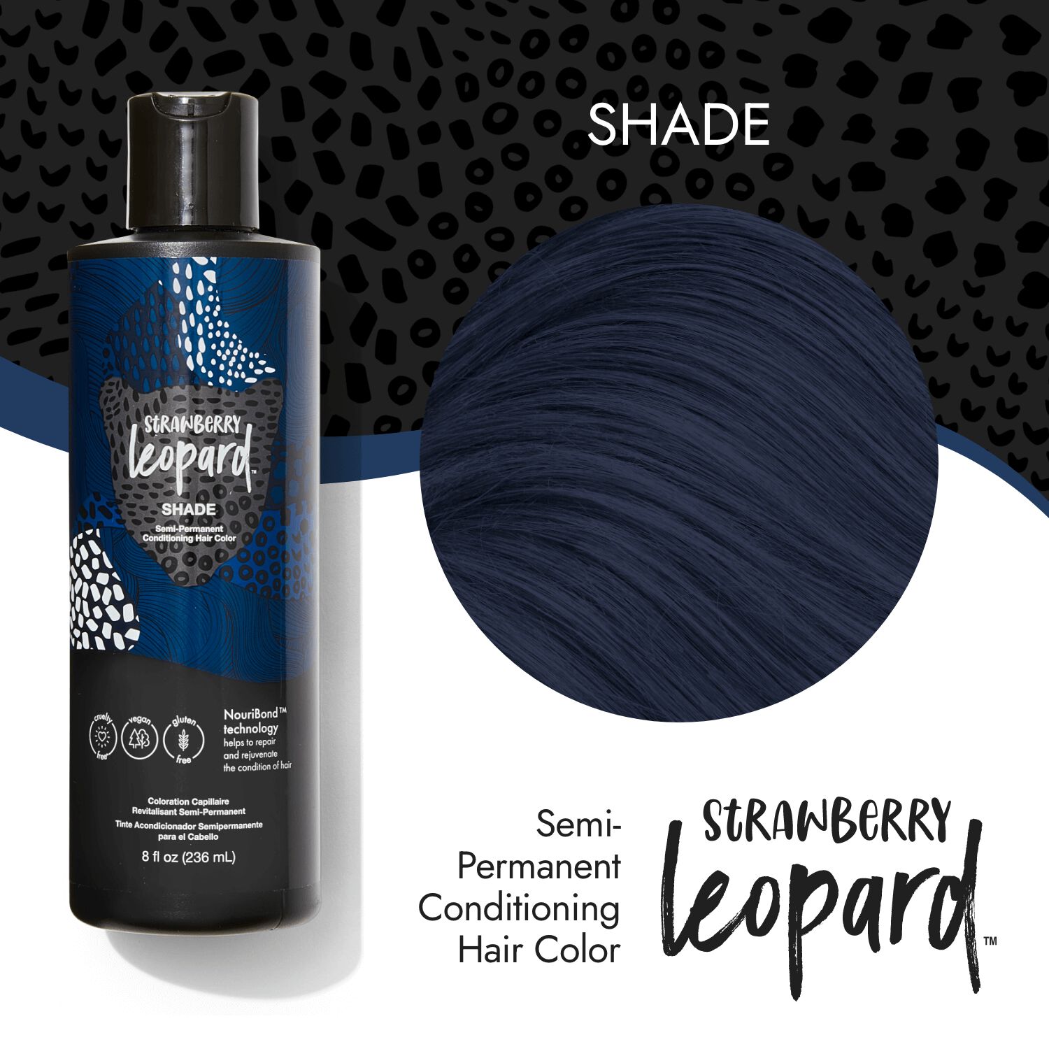 Strawberry Leopard Shade Semi Permanent Conditioning Hair Color | Semi