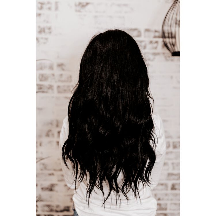 18" Ultra-Seamless Clip-in Hair Extensions Black