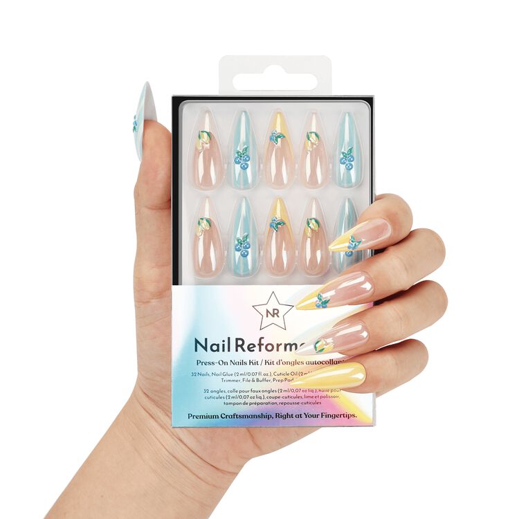Blueberry Lemonade Press On Nails