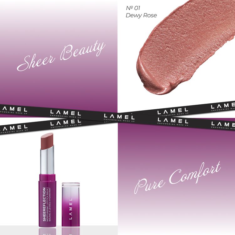 Moisturizing Lipstick-Balm SHEEReflection Rose-Confidence