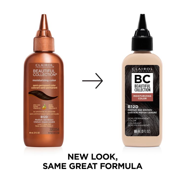 B12D Medium Ash Brown Semi Permanent Moisturizing Hair Color