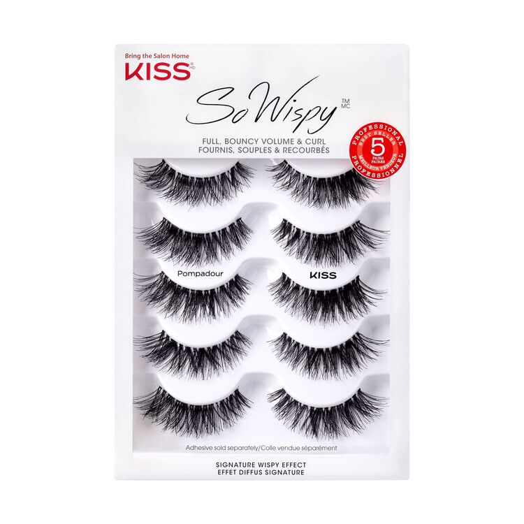 So Wispy Full Volume Lashes 5 Pair Multipack - Pompadour
