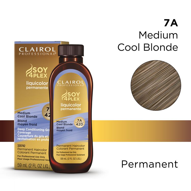 7A/42D Medium Cool Blonde LiquiColor Permanent Hair Color