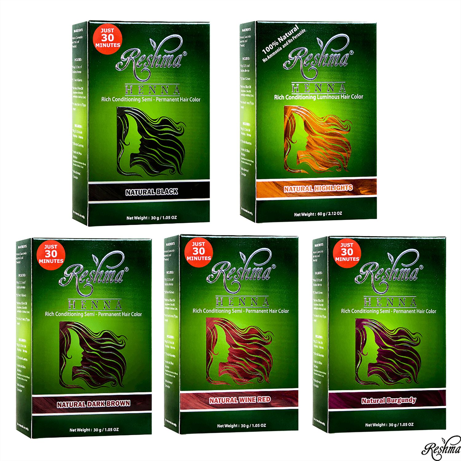 Reshma Natural Henna Semi Permanent Hair Color Semi Permanent Hair