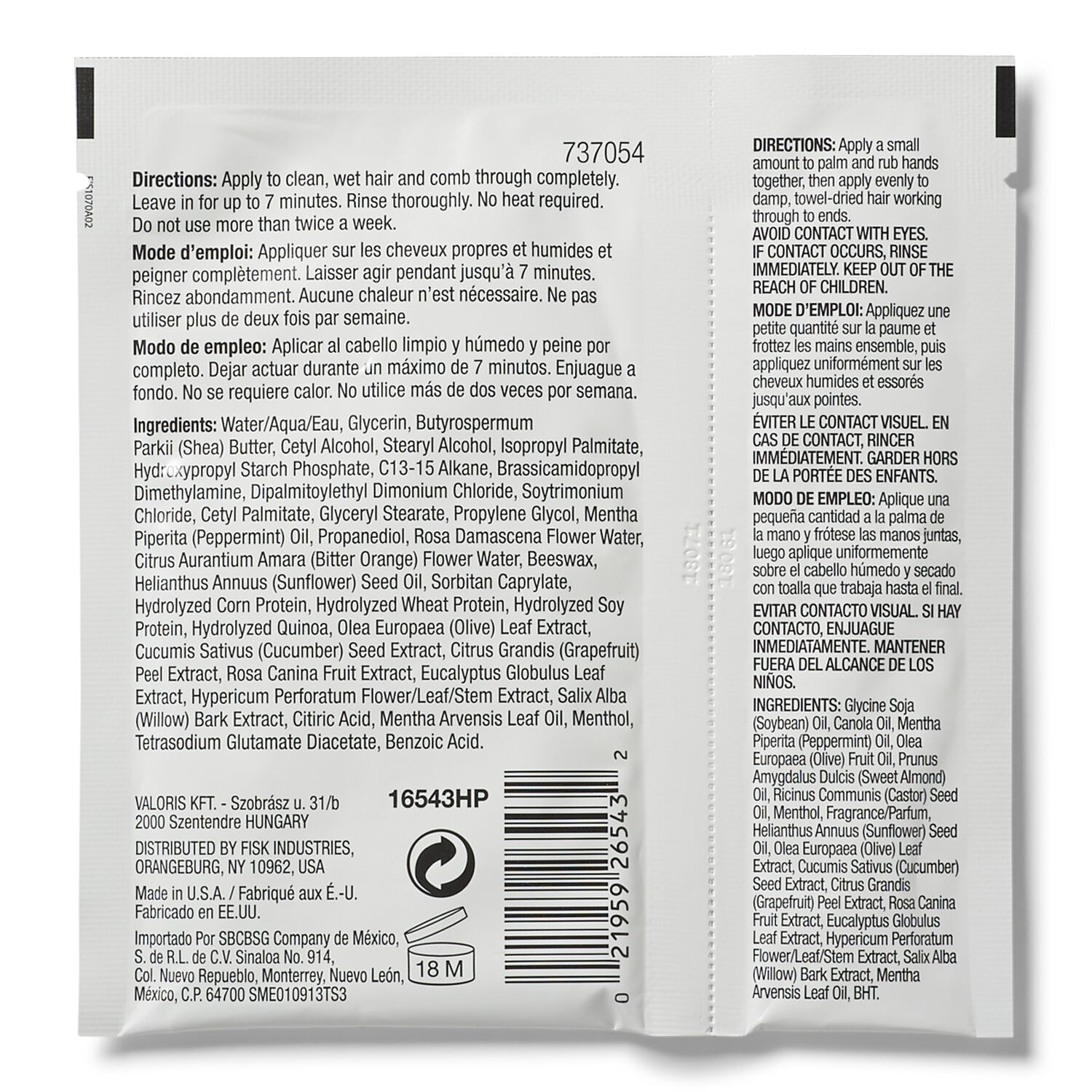 Scalp Care Hair Oil Mask Packette With Peppermint By Hair Chemist Treatments Sally Beauty