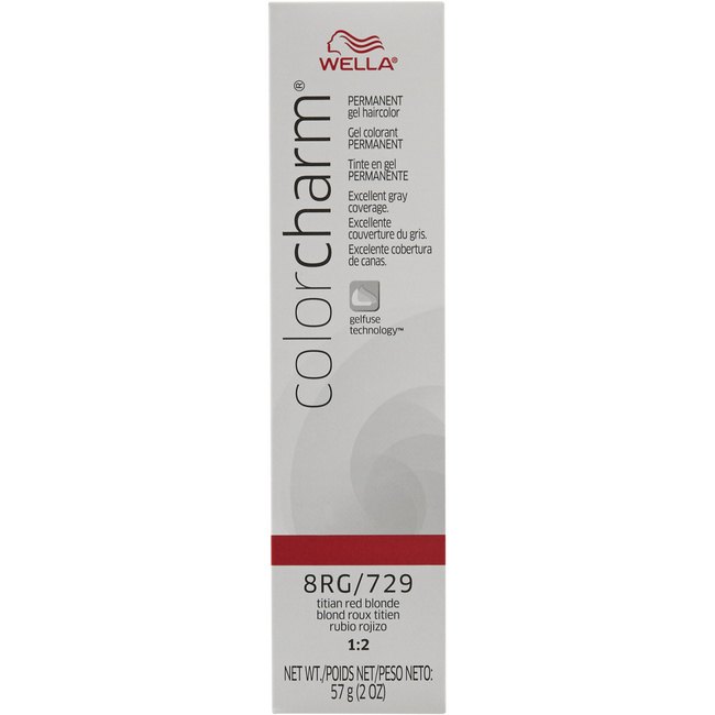 Titian Red Blonde Color Charm Gel Permanent Hair Color