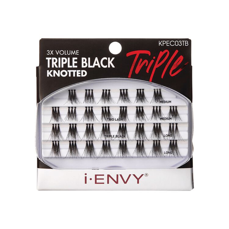 i-ENVY Trio Triple Black Knotted - Medium/Long
