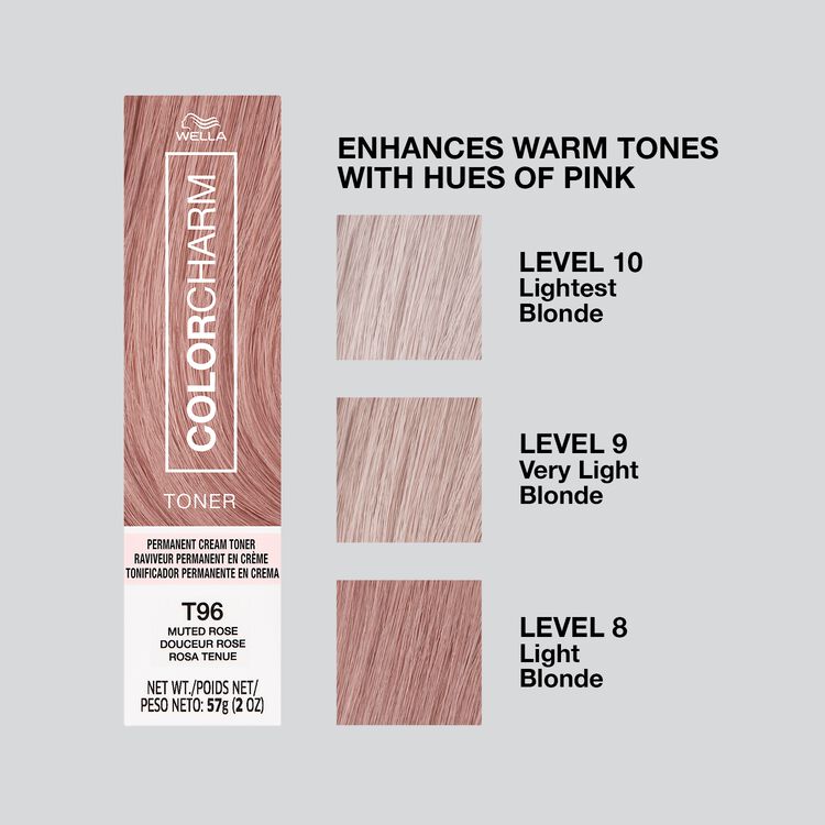 T96 Muted Rose Permanent Cream Toner