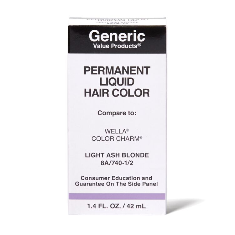 740-1/2 Light Ash Blonde Permanent Liquid Hair Color Compare to Wella® ColorCharm®
