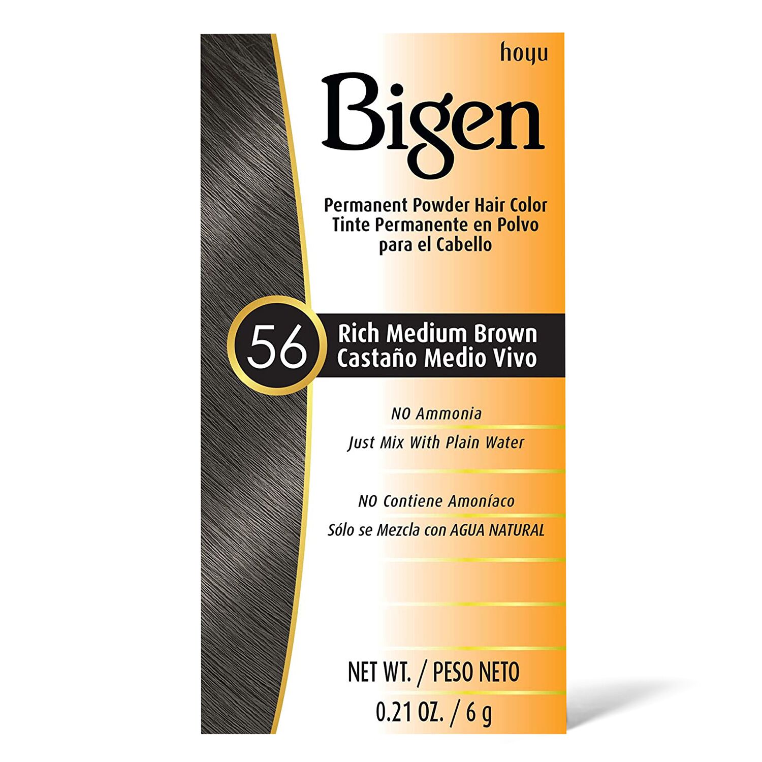 Bigen Permanent Power Hair Color 56 Rich Medium Brown Permanent Hair