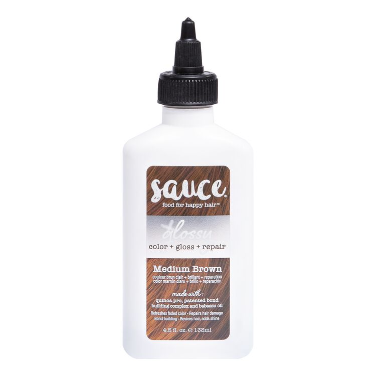 Medium Brown Glossy Color & Gloss & Repair Semi Permanent Hair Gloss