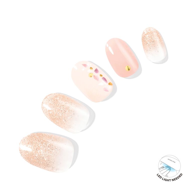 Pink Champagne Semi-Cured Art Gel Strips