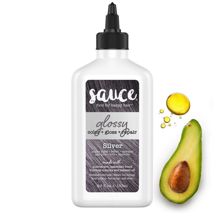 Silver Glossy Color & Gloss & Repair Semi Permanent Hair Gloss