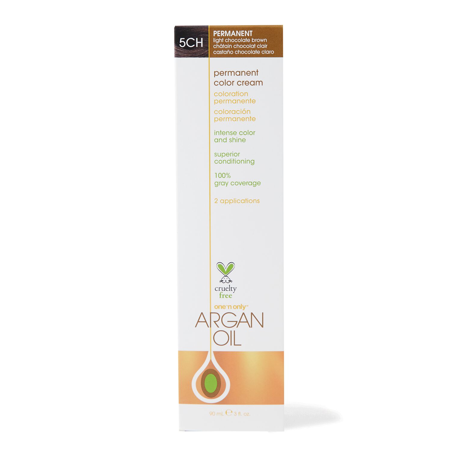 One N' Only Argan Oil Permanent Color Cream 5CH Light Chocolate Brown