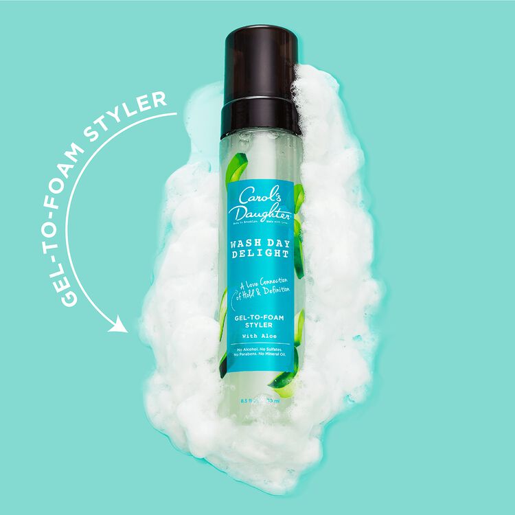 Wash Day Delight Hair Gel-to-Foam Styler with Aloe