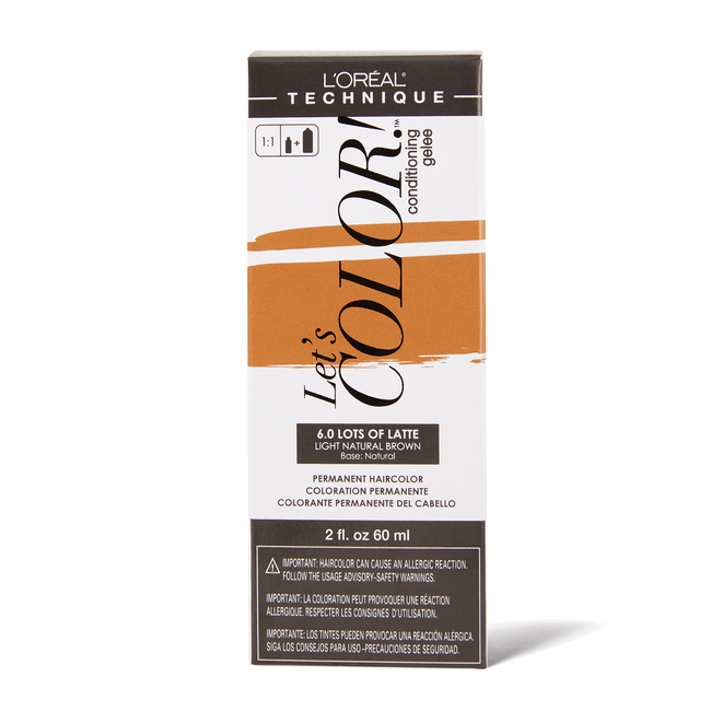 L'Oreal Let's COLOR! Conditioning Gelee Permanent Haircolor 6.0