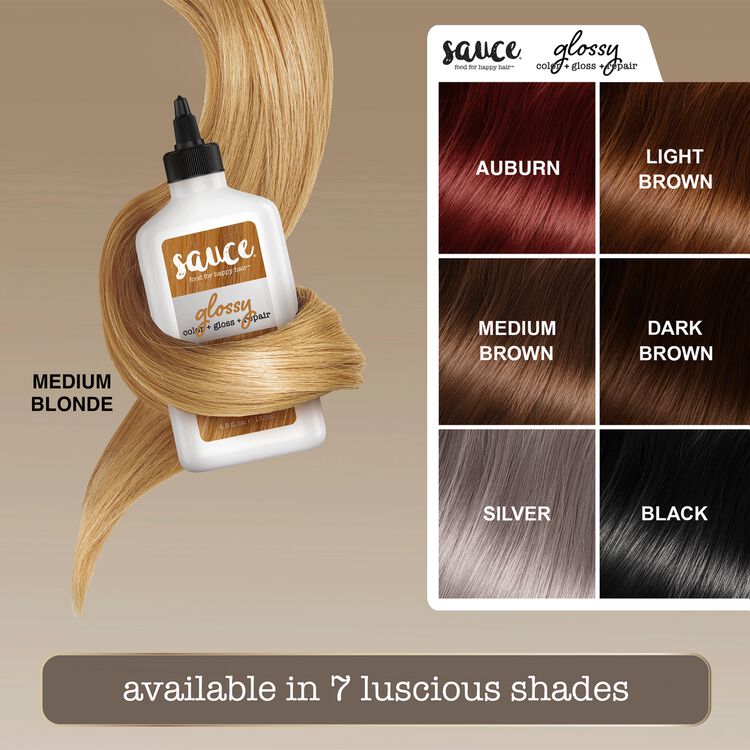 Medium Blonde Glossy Color & Gloss & Repair Semi Permanent Hair Gloss