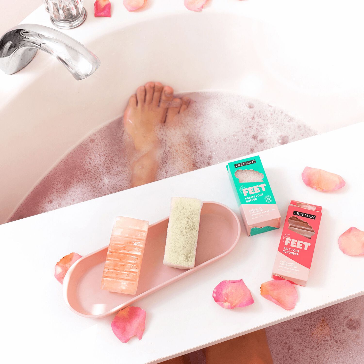 Freeman Foamy Foot Buffer foot scrubber, pedicure, foot exfoliator