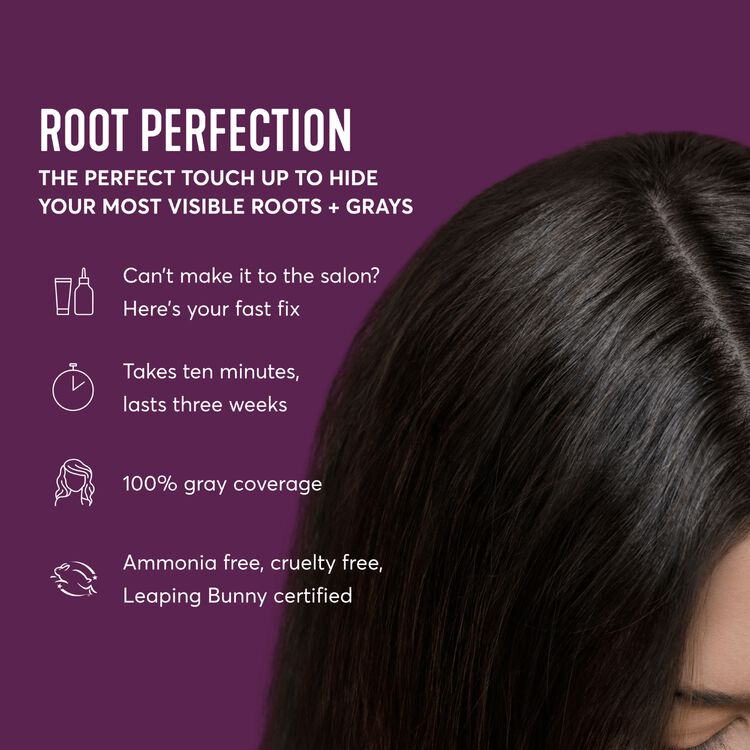Root Perfection Root Touch Up Permanent Hair Color Kit 4N Spoleto Brown