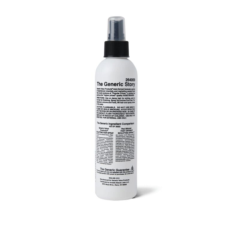 Sculpting Spray Compare to Paul Mitchell Fast Drying Sculpting Spray