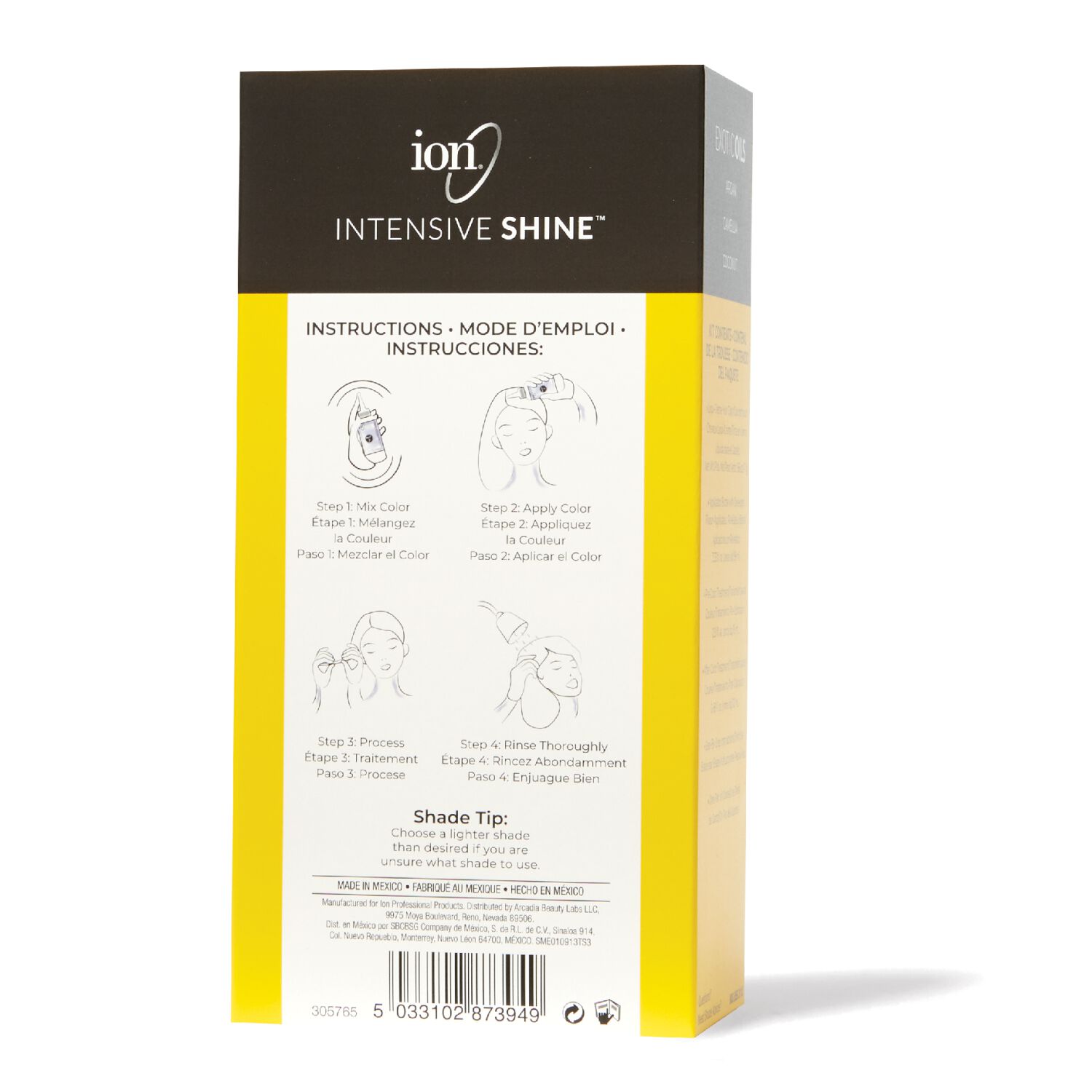 ion Intensive Shine Hair Color Kit Cool Dark Blonde 6NV Hair Color