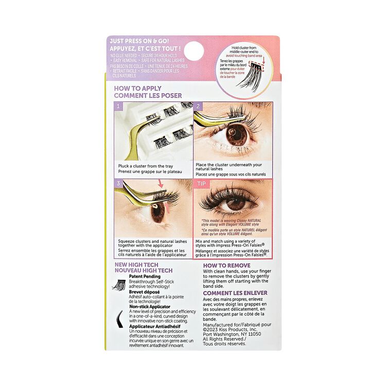 imPRESS Press on Falsies - Sleek Natural Cluster Lashes