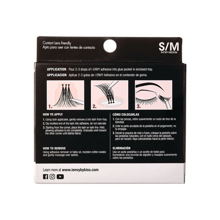 i-ENVY Trio Triple Black Knotted - Short/Medium