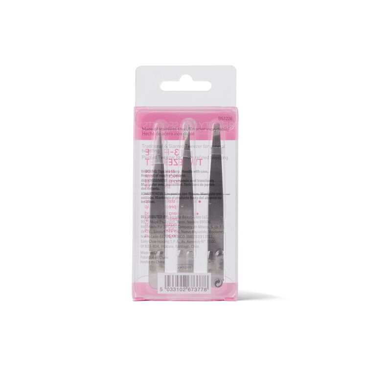 3 Piece Tweezer Set