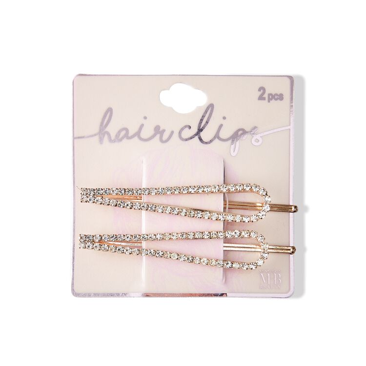 Almar Oversized Clip With Rhinestones Bobby Pins Barrettes
