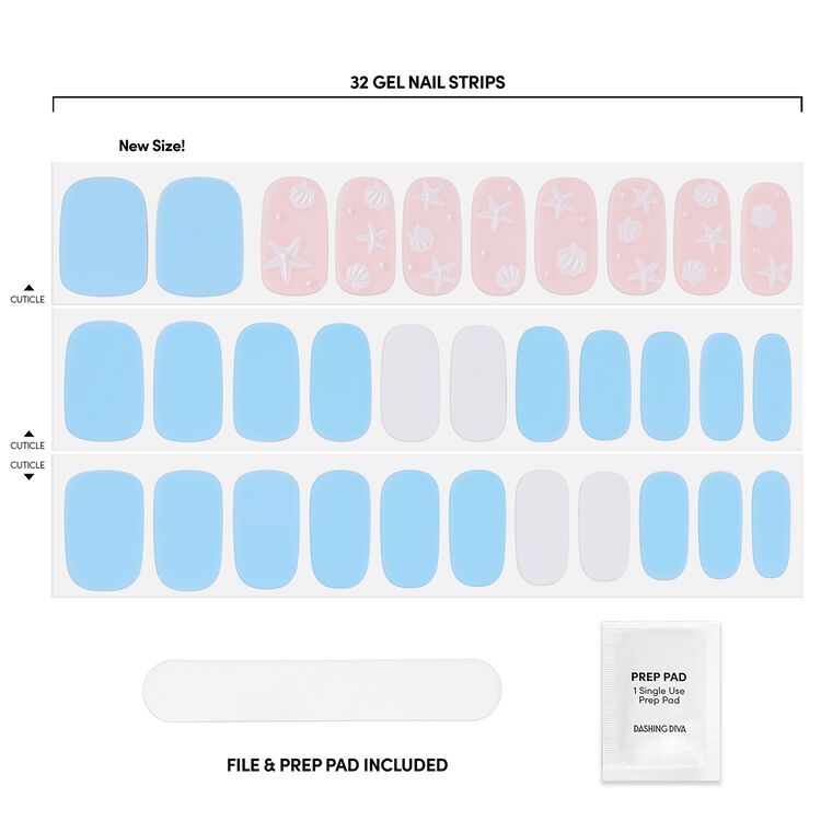 Gloss Seawashed in Sardinia Gel Nail Polish Strips