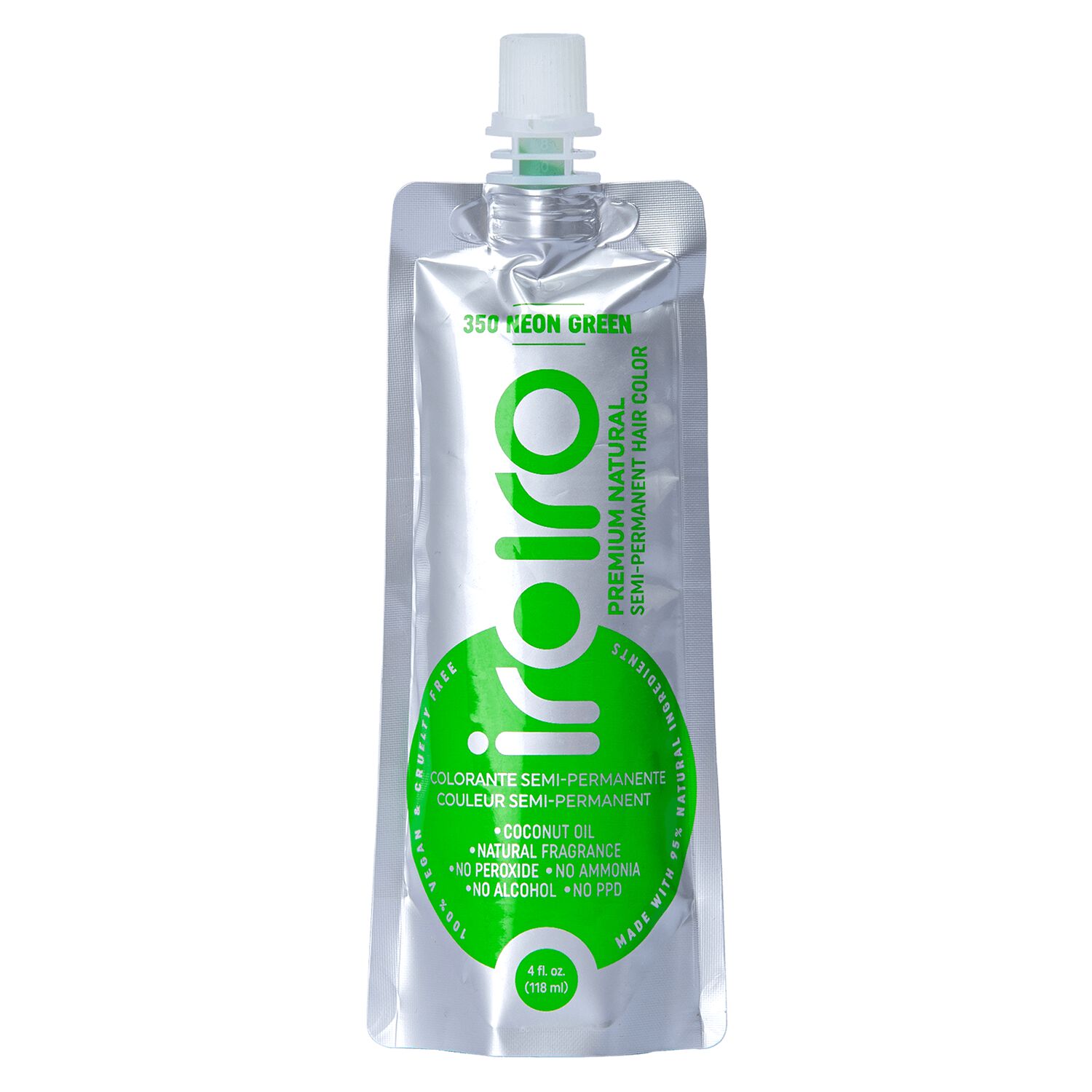 iroiro 350 Neon Green Premium Natural Semi Permanent Hair Color Semi
