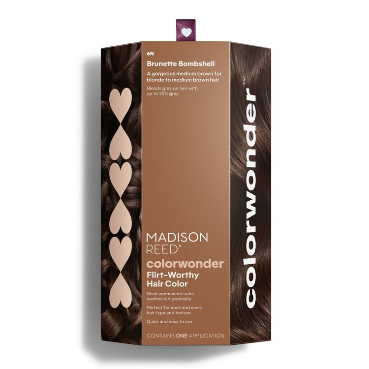 ColorWonder Demi-Permanent Hair Color Kit 6N Brunette Bombshell