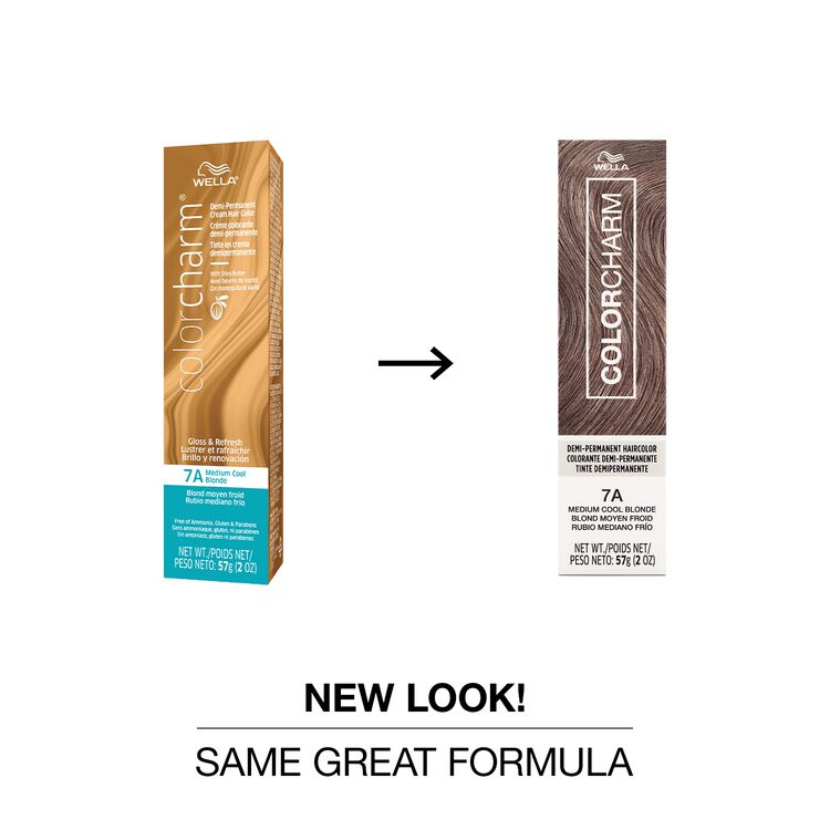 7A Medium Cool Blonde Demi Permanent Cream Hair Color