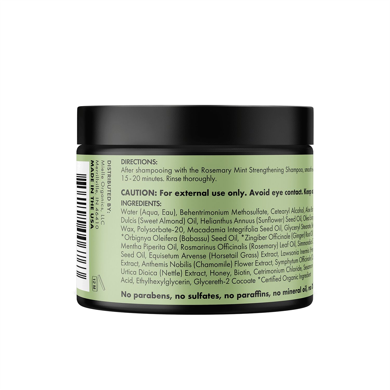 Mielle Rosemary Mint Strengthening Hair Masque | Textured Hair
