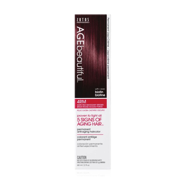 4RM Dark Red Mahogany Brown Permanent Liqui-Creme Hair Color