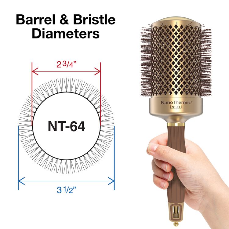 NanoThermic Ceramic + Ion Thermal Brush 2 3/4 Inch