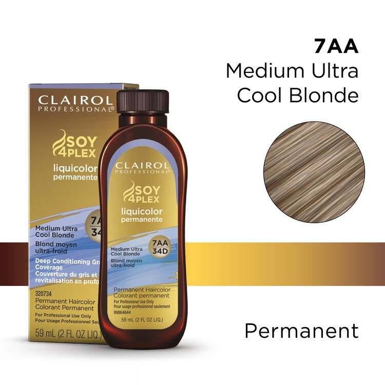 7AA/34D Medium Ultra Cool Blonde LiquiColor Permanent Hair Color