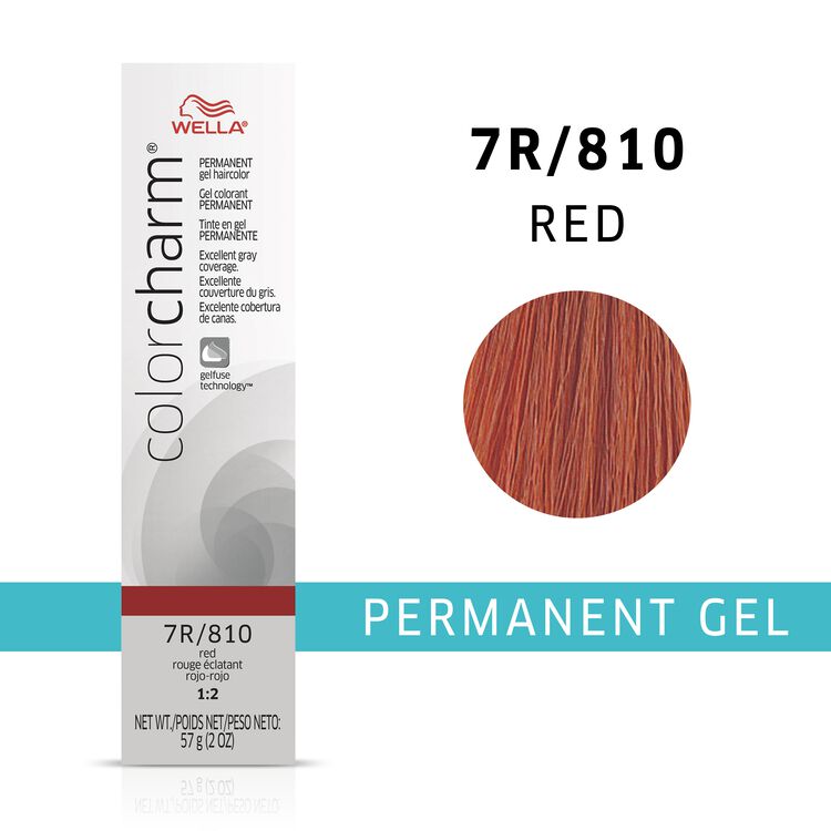 Red colorcharm Gel Permanent Hair Color