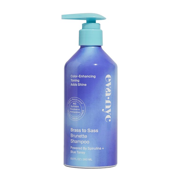 talent Glat Far Eva NYC Brass to Sass Brunette Shampoo 8.8 oz | Blue Shampoo | Sally Beauty
