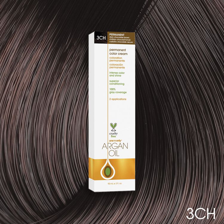 Argan Oil Permanent Color Cream 3CH Dark Chocolate Brown