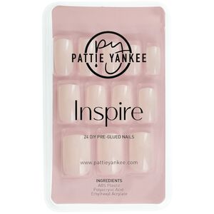 Inspire 24 DIY Pre-Glued Natural Square Nails