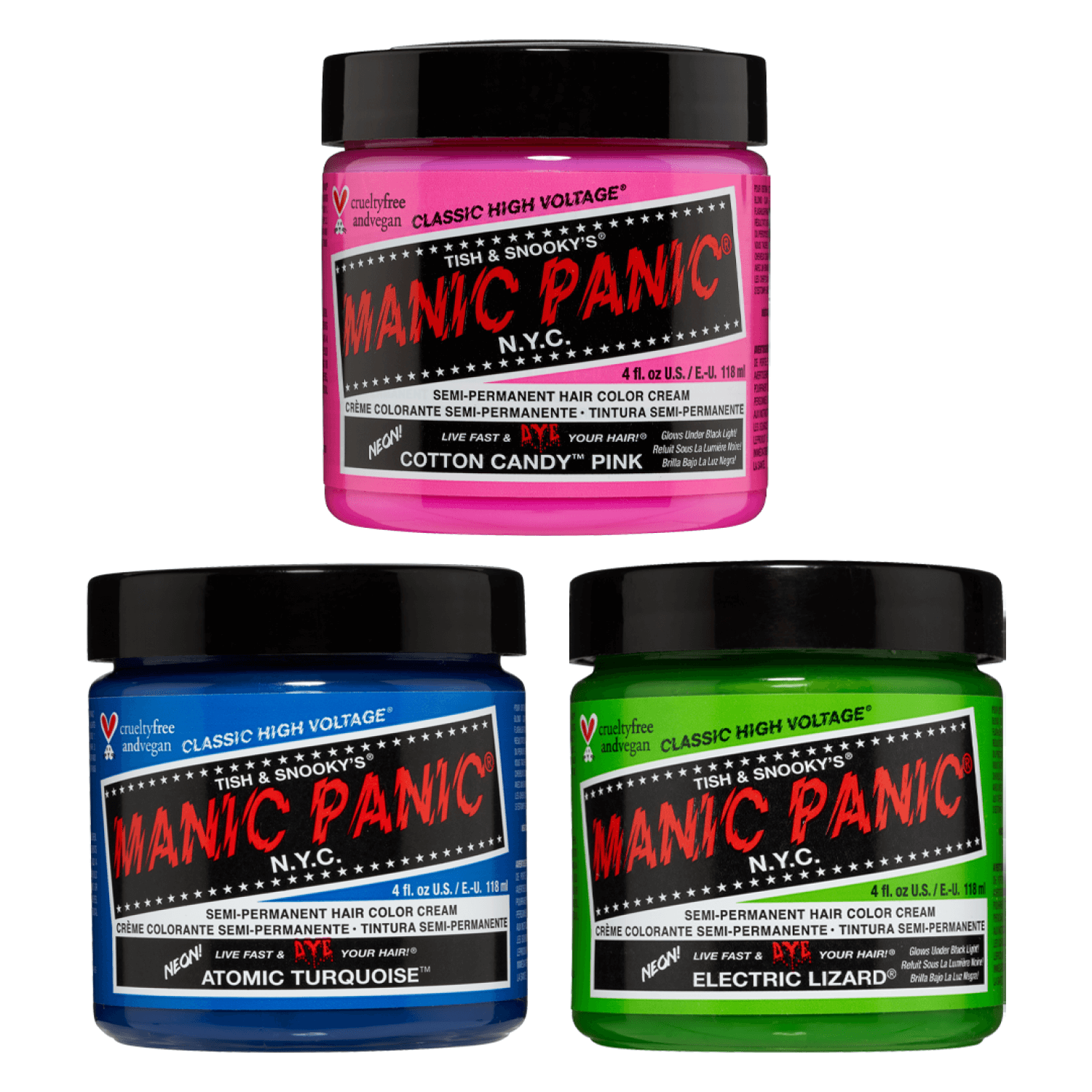 Manic Panic Blue Color Chart